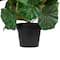 11" Coral Pink Potted Silk Begonia Floral Arrangement